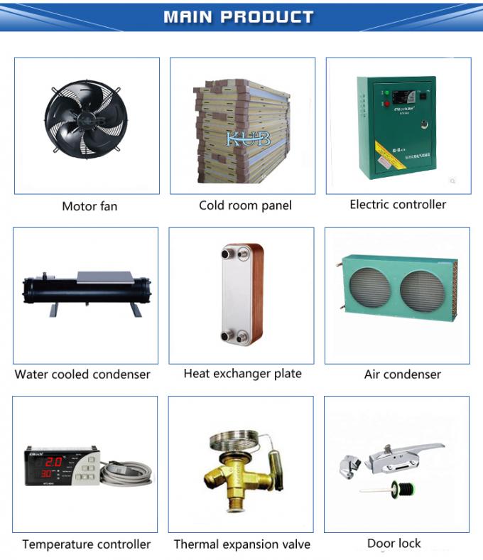 冷蔵庫貯蔵のための冷却ユニット CAJ2446ZBR R404A 1HPコンプレッサー 小さなテキュムセー冷却ユニット 6