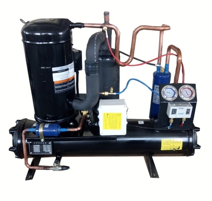 5HP Water Cooled Scroll Compressor Condensing Unit 380V 3PH
