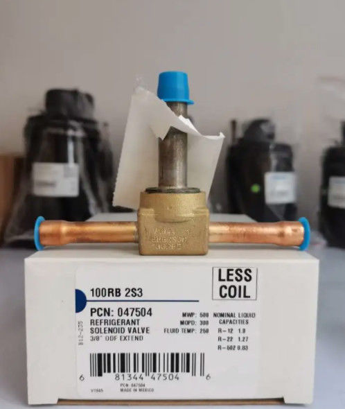 高品質の100RB 2S3 二方向電磁弁 普通に閉ざされた電磁弁 冷却剤 r22電磁弁/電磁弁 15バー冷却