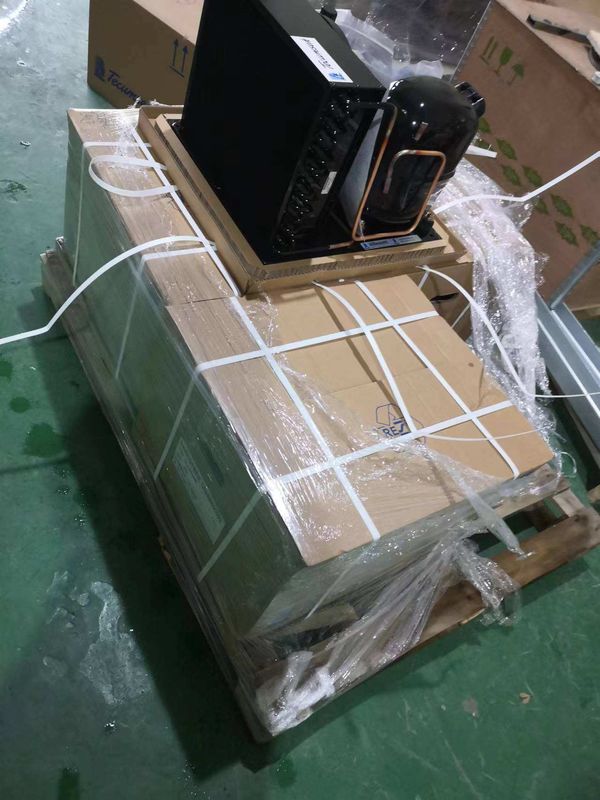 CAJ2446ZBR テカムセーコンプレッサー 1 hp コンデンサーユニット 220V AC コンデンサーユニット R404A フリーザー コンデンサーユニット