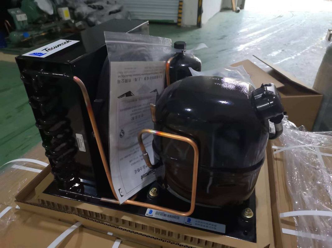 CAJ2446ZBR テカムセーコンプレッサー 1 hp コンデンサーユニット 220V AC コンデンサーユニット R404A フリーザー コンデンサーユニット