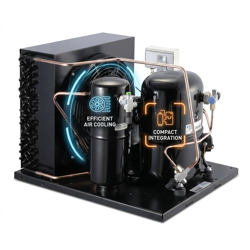低温マイナス25℃小型凝縮ユニット2HP密閉スクロールR404A R449Aディープフリーザーブラストフリーザーコールドルーム