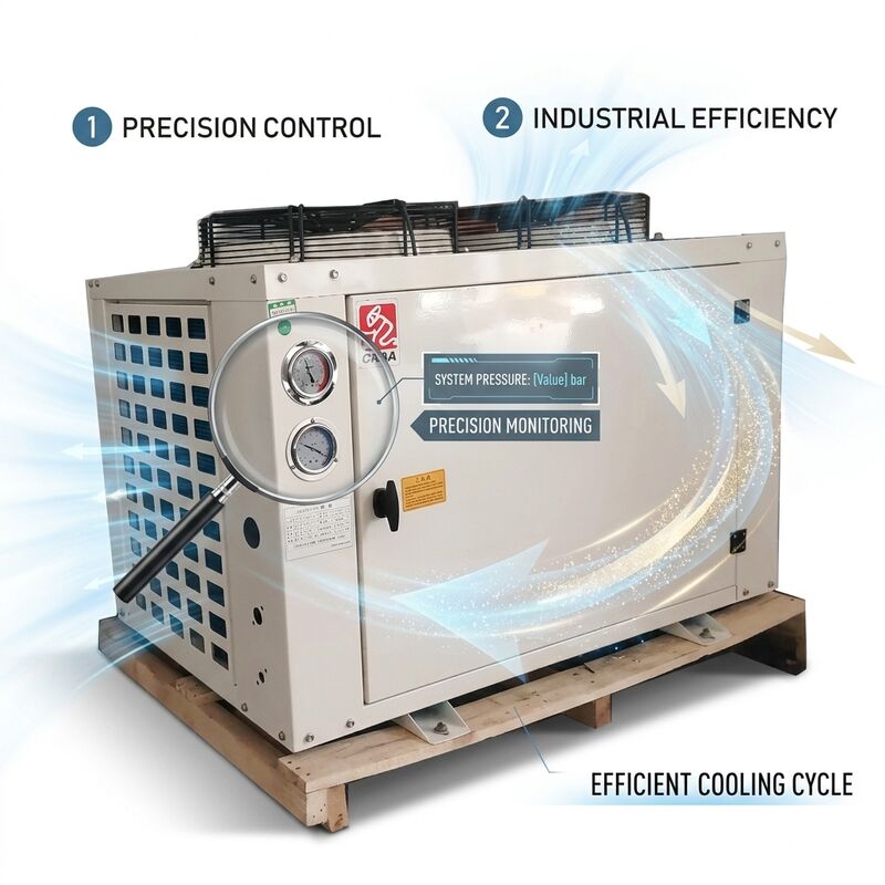Low Temperature Semi Hermetic Condensing Unit 2CES-4Y For Freezer Cold Storage Room 380V