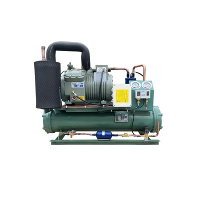 5HPの水冷却コンデンサーユニット シェルとチューブ海水コンデンサー 冷室用 220V 3PH 60HZ